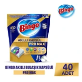 Bingo Akıllı Kapsül Pro Max Bulaşık Makinesi Tableti 40'lı x 2 Adet (80 Kapsül) - 3