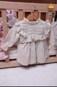 Babyhola Kız Bebek Çocuk Müslin Fırfırlı Şortlu Elbise 22411 - 2