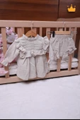 Babyhola Kız Bebek Çocuk Müslin Fırfırlı Şortlu Elbise 22411 - 1