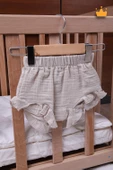 Babyhola Kız Bebek Çocuk Müslin Fırfırlı Şortlu Elbise 22411 - 4