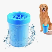 Petinka Kedi Köpek Büyük  Silikon Jel Fırçalı Pati Ayak Yıkama Temizleme Kovası - 2