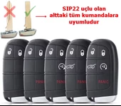 Fiat Egea Cross 500 Uyumlu Smart Kumanda Kabı Oto Anahtarlık 5 Tuşlu - 5