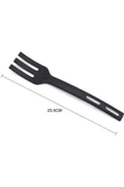 3lü Mini Plastik Spatula Kaşık Çatal Servis Seti Takımı - 6