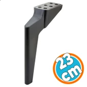 Mobilya Yükseltici Kanepe Sehpa TV Ünitesi Berjer Koltuk Ayağı 23 cm Siyah Baza Ayak thumbnail 1