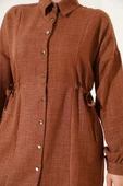 Beli Tünelli Gömlek Kahve thumbnail 4