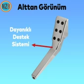 Mobilya Yükseltici Kanepe Sehpa TV Ünitesi Koltuk Ayağı 23 cm Krom Baza Ayak thumbnail 6