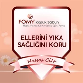 FOMY Hassas Cilt Kuru Sert Ciltler Yoğun Nemlendirici Arındırıcı Kremli Köpük Sabun 4 adet 300 ml - 2