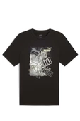 Puma GRAPHICS  683213 01 Baskılı T-shirt Siyah S-XXL - 4