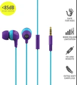 Trust 23422 BUDDI Çocuk Kulak İçi Kulaklık Mor thumbnail 2