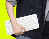 Microsoft Surface Go 2 10.5" Uyumlu Kablosuz Bluetooth Pilli Klavye Mouse Seti - Beyaz thumbnail 6