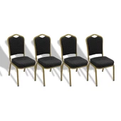 Hilton Konferans Sandalye - Siyah (4 Adet) - 1