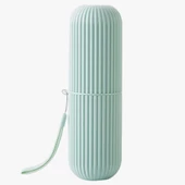 Petinka Seyahat Tipi Diş Fırçası Gözlük Makyaj Fırçası Silindir Saklama Kutusu İpli - 4