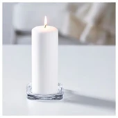 IKEA Glasıg Mum Tabağı Cam 10x10 cm Klasik Sunum Tabağı Mumluk thumbnail 2