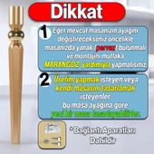 Elips Masa Dresuar Ayağı 75 cm Plastik Gold Altın Ayak Mutfak Yemek Masası Mobilya Ayakları Gold thumbnail 2
