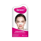 Biowet Siyah Nokta ve Kir temizleyici Burun Bandı 6 Adet - 1