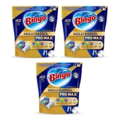 Bingo Akıllı Kapsül Pro Max Bulaşık Makinesi Tableti 40'lı x 3 Adet (120 Kapsül) - 1