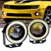 Beyaz Angel Sis Farı Metal Alaşım Gövde Universal Sis Farı 89mm - 1