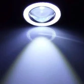 Beyaz Angel Sis Farı Metal Alaşım Gövde Universal Sis Farı 89mm - 3