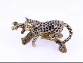 Swaroski Taşlı Leopar Mücevher - Takı Saklama Kutusu - 3