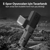 Coofbe 30W Hızlı Şarj Type-c to 3.5 MM Kulaklık Dönüştürücü Çevirici Şarj Kulaklık Adaptörü Type-c to 3.5mm - 3