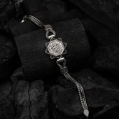 Kelimei Tevhid Hat Yazılı 925 Ayar Gümüş Erkek Bileklik thumbnail 1