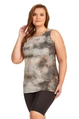 Argento 0755-9011 Leopar Kısa Kollu Tankini - 2