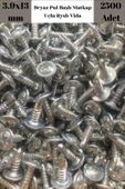 Rysb 3,9x13 mm 2500 Adet Beyaz Pul Başlı Matkap Uçlu Vida Otomatik Vida - 1