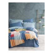 Cotton Box Modern Tek Kişilik Nevresim Takımı Cosy Mavi - 1