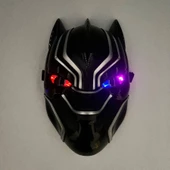 Plastik Işıklı Kara Panter Maske - 2