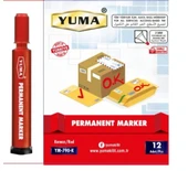 YUMA KOLİ KALEMİ KIRMIZI  ( 12 ADET ) - 1