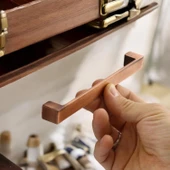 Bihter (224 mm - 22.4 cm) Eskitme Antik Bakır Metal Mobilya Mutfak Dolabı Dolap Kulpu Kulbu Kulpları - 4