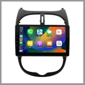 PEUGEOT 206 2002-2010 UYUMLU 8 GB RAM 128 GB HAFIZA ANDROID MULTIMEDIA TEYP thumbnail 1