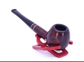 Şahin Kırmızı Yıldız Billiard 9mm Filtreli Ebonit Saplı Pipo 237060-103 Model 1 - 4
