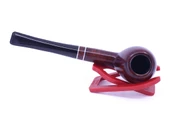 Şahin Kırmızı Yıldız Billiard 9mm Filtreli Ebonit Saplı Pipo 237060-103 Model 1 - 3