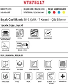 Vip-Tec VT875117 Profesyonel Maket Bıçağı 18mm Alüminyum Gövde - 2