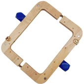 Angel Çanta Aksesuar 20 cm Açık Renk Ahşap Burs Mavi Renk Toplu thumbnail 4