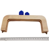 Angel Çanta Aksesuar 20 cm Açık Renk Ahşap Burs Mavi Renk Toplu thumbnail 2