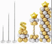 Balon Sdandı Pleksi Metal Çubuk Balon Kulesi 210 cm - 1