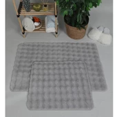 Zebra Casa Bonny 2’li Pelüş Banyo Paspası Gri - 2