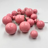 Pasta Üstü Dekorasyon Topları Pembe 20 Adet - 3