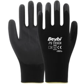 Beybi TOUCH PU Poliüretan Kaplı Polyester Eldiven NO:8 (1 ÇİFT) - 1