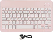 Hometech Alfa 10BT Business 10.4" Uyumlu Kablosuz Bluetooth Şarj Edlebilir Türkçe Q Klavye - Pembe - 5