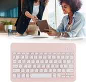 Hometech Alfa 10BT Business 10.4" Uyumlu Kablosuz Bluetooth Şarj Edlebilir Türkçe Q Klavye - Pembe - 3