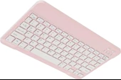 Hegitech X30 10.1" Uyumlu Kablosuz Bluetooth Şarj Edlebilir Türkçe Q Klavye - Pembe - 1