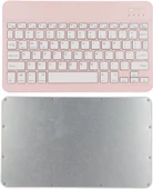 Hegitech X30 10.1" Uyumlu Kablosuz Bluetooth Şarj Edlebilir Türkçe Q Klavye - Pembe - 8