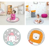 Safemom Oyun Matı 90x90 cm - Pembe Ayıcık - 4