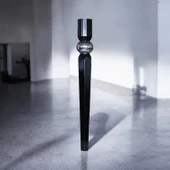 4 Adet Elips Masa Dresuar Ayağı 75 cm Plastik Siyah Krom Ayak Mutfak Yemek Masası Mobilya Ayakları thumbnail 7