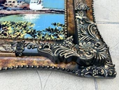Riviera'da Bir Gün Adlı İran Tebriz Halı Tablo 123x73cm - Duvar Halı Kilim Tablo - 6
