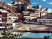 Riviera'da Bir Gün Adlı İran Tebriz Halı Tablo 123x73cm - Duvar Halı Kilim Tablo - 2