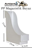 Plastik Magazinlik 1 Adet Plastik Kutu Klasörü Magazinlik A4 Dosya ve Masa Düzenleyici Sınıf Ev Ofis - 10